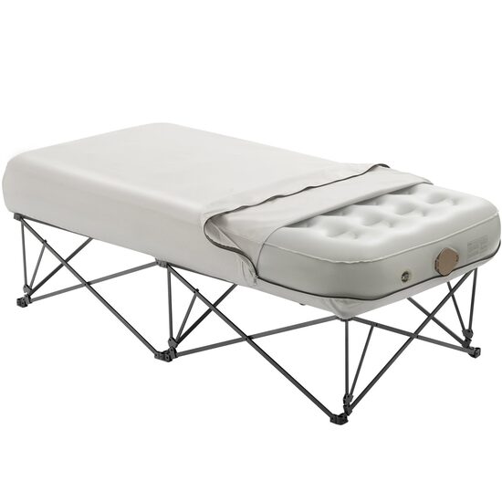 Saltea gonflabila 1 persoana, cu suport pliabil, Baterie Li-Ion pentru Umflare/Desumflare, USB, 1880x990x610 mm, max 136 kg