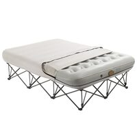 Saltea gonflabila 2 persoane, cu suport pliabil, Baterie Li-Ion pentru Umflare/Desumflare, USB, 2000x1505x580 mm, max 272 kg