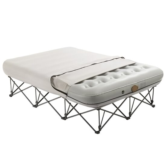 Saltea gonflabila 2 persoane, cu suport pliabil, Baterie Li-Ion pentru Umflare/Desumflare, USB, 2000x1505x580 mm, max 272 kg