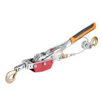 Troliu cu cablu si 2 carlige, capacitate 4 tone, lungime cablu 3 m, Clichet, 2 viteze, mecanism anti-inversare