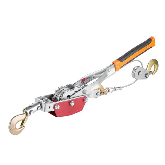Troliu cu cablu si 2 carlige, capacitate 4 tone, lungime cablu 3 m, Clichet, 2 viteze, mecanism anti-inversare
