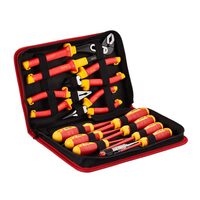 Set 12 surubelnite si clesti izolate 1000 V, VDE/GS, Crom Vanadiu, Magnetice, Geanta transport