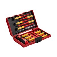 Set 12 surubelnite cu maner interschimbabil 1000 V, VDE/GS, Crom Vanadiu, Magnetice, Geanta transport