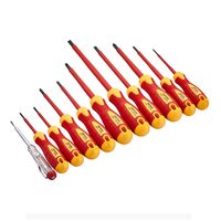 Set 11 surubelnite, izolate 1000 V, VDE/GS, Crom Vanadiu, Magnetice