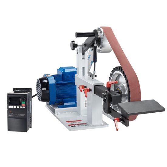 Slefuitor profesional de banc cu banda, 1500 W, 0-2800 rpm, Control viteza variabila, Otel, Banda 1828.8 x 50.8 mm