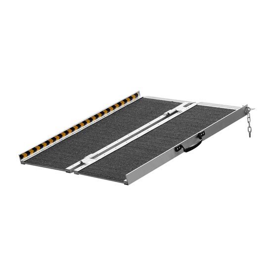 Rampa portabila si pliabila din Aluminiu, dimensiune 91.7 x 74 x 5.1 cm, cu manere pentru transport