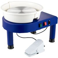 Roata de olarit profesionala electrica, cu pedala, 450 W, diametru placa 35 cm, picioare telescopice, 0-300 rpm