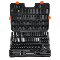 Trusa 130 chei tubulare adanci si scurte de impact, Biti, Hexagonale, prindere 1/4 si 3/8 inch, Cr-Mo, Prelungitor
