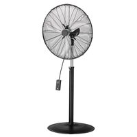 Ventilator Industrial cu picior, Diametru 670 mm, Otel, pentru Terasa, Depozit, 3 viteze, Oscilatie, Inaltime reglabila
