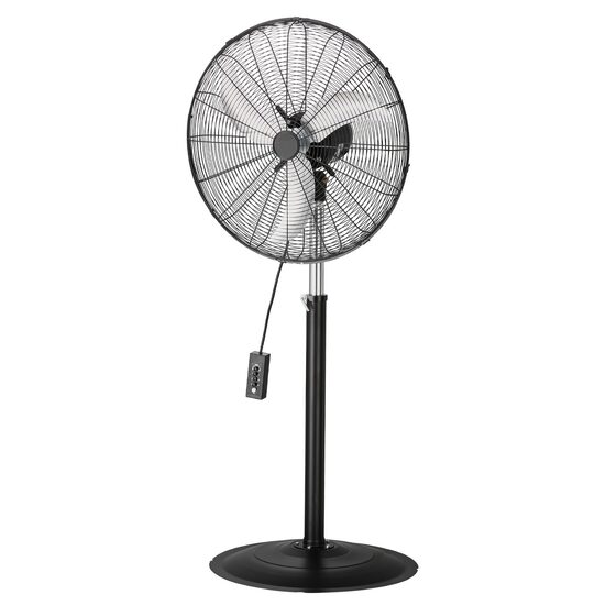 Ventilator Industrial cu picior, Diametru 670 mm, Otel, pentru Terasa, Depozit, 3 viteze, Oscilatie, Inaltime reglabila
