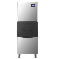 Masina profesionala de facut cuburi de gheata, Inox 164 kg/zi, Cuva depozitare 113 kg, 156 tavi