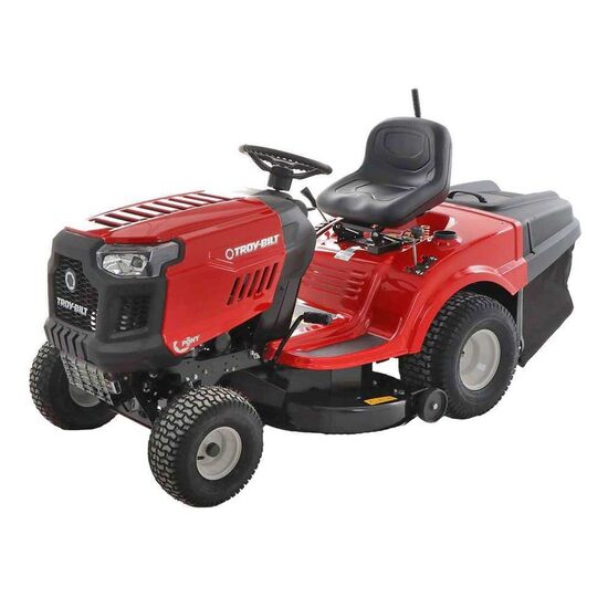 Tractoras pentru gazon, Troy-Bilt, Caroserie Otel, Putere nominala 13 CP, Benzina, Diametru 92 cm, Inaltime taiere 30-95 mm, 14 viteze Transmatic, 240 l