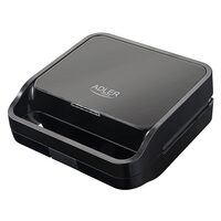 Sandwich maker 2in1, 1100W, Placi Antiaderente si detasabile, Negru