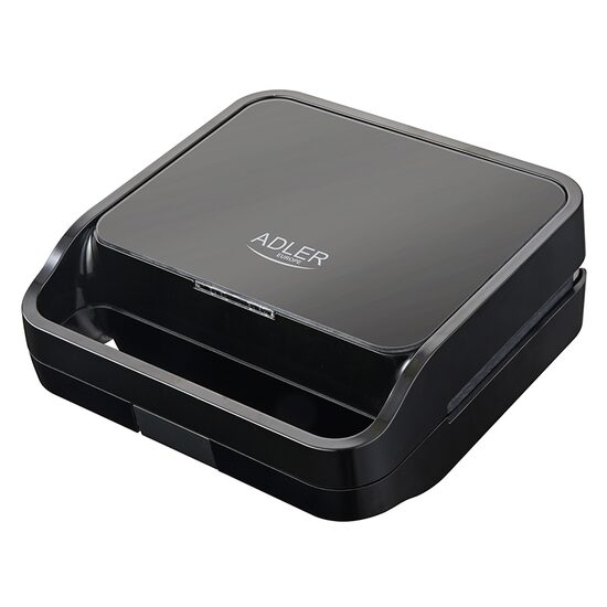 Sandwich maker 2in1, 1100W, Placi Antiaderente si detasabile, Negru