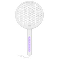 Paleta electrica anti-insecte, 5 W, baterie incorporata 1200 mAh, incarcare USB, Lampa UV, 2 moduri de functionare