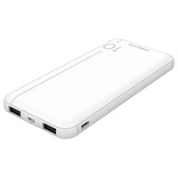 Powerbank Philips, Li-Polymer, 10000mAh, MicroUSB 5V/2A, USB-C 5V/2.4A, 37Wh
