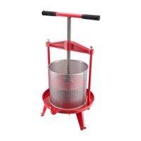 Presa manuala pentru struguri si fructe moi, Capacitate 14 l, Inox/Fonta, 405x975 mm