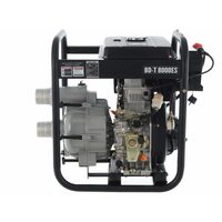 Motopompa Diesel Apa murdara, 3”/80 mm, Debit 833 l/min, Putere 6 CP, Inaltime max 26 m, Adancime 8 m, Rezervor 14 l, Pornire electrica