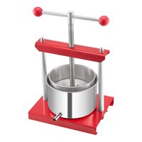 Presa manuala pentru struguri si fructe moi, Capacitate 3 l, Inox, 260x205x560 mm