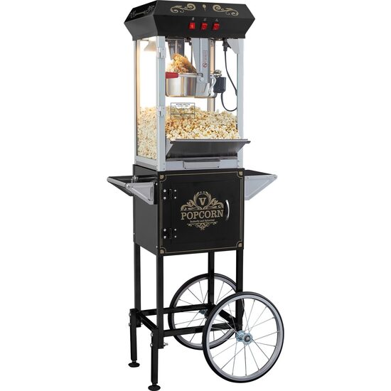 Masina automata Popcorn Cinema, capacitate 11 l, putere 850 W, 610x410x1395 mm, Negru