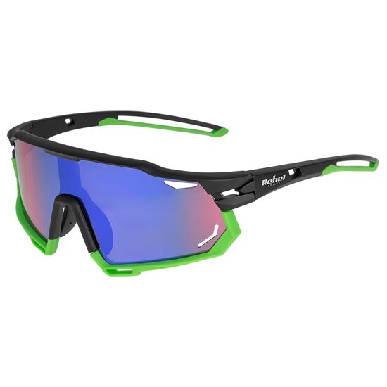 Ochelari de soare polarizati, filtru UV 400, Rame Plastic, 69 x 22 x 122 mm, Negru/Verde