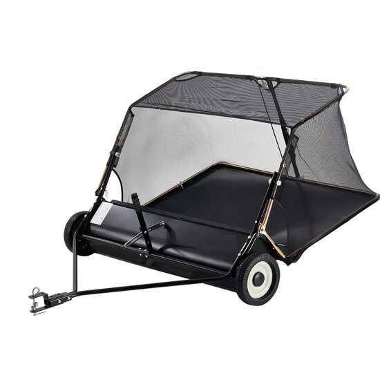 Masina pentru maturat gazon, atasabila ATV sau tractoras, Latime de lucru 132 cm, cos colectare 736 l, Inaltime reglabila