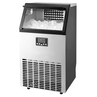 Masina profesionala de facut cuburi de gheata, Inox 64 kg/zi, capacitate de depozitare 15 kg, afisaj digital, Functie Auto-Curatare, 448 x 400 x 798 mm
