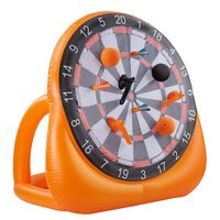 Joc de exterior Fotbal la tinta, Pompa electrica si manuala, 4 mingi, 6 sageti, Geanta, Inaltime 2 m