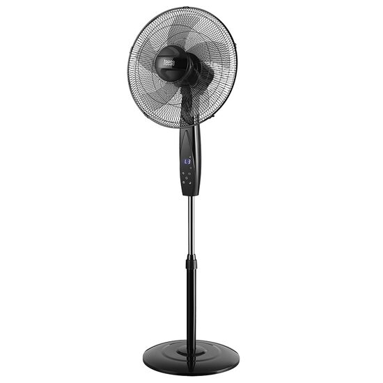 Ventilator cu picior, Afisaj tactil, 50 W, 3 viteze, Telecomanda, Inaltime reglabila 114 - 137 cm, Oscilatie, Diametru 40 cm