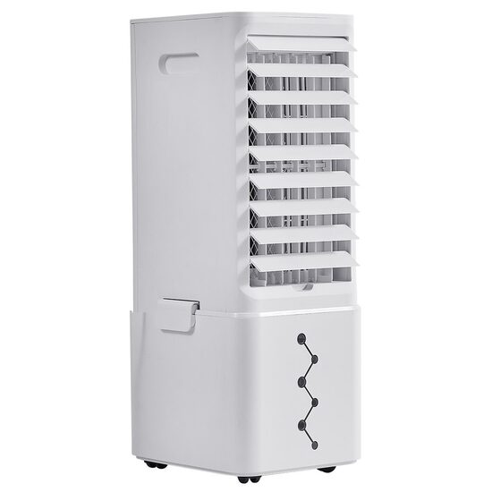 Racitor de aer cu evaporare apa 3 in 1, Rezervor 9 l, 60 W, Alb, 3 viteze, Telecomanda, 260 x 220 x 610 mm, 2 x pastile gheata