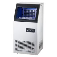 Aparat de produs cuburi gheata, 45 kg/zi, Capacitate depozitare 11.6 kg, Otel inoxidabil, Led, 360 x 430 x 740 mm