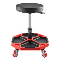 Scaun mobil service auto, 4 x roti, 4 tavi detasabile, max 180 kg, Inaltime reglabila 420-550 mm
