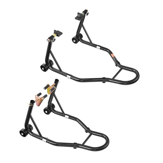 Set suport roata Fata/Spate, max 510 kg, Otel, Latime reglabila