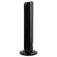Ventilator turn, 50 W, Temporizator, Telecomanda, Oscilatie automata, Butoane tactile, Negru