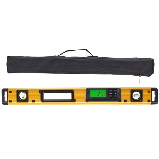 Nivela magnetica aluminiu, Interval de măsurare 0-360 de grade, 3 bule, LCD, IP54, Lungime 600 mm