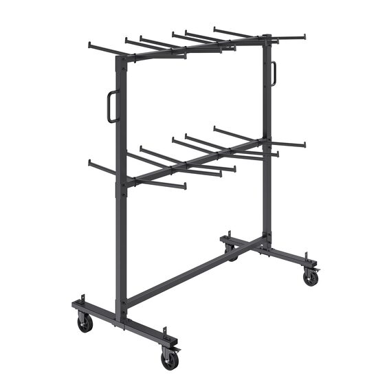 Carucior pentru scaune pliante, Otel, 1830x860x1820 mm, Capacitate 84 scaune, max 240 kg, Husa impermeabila