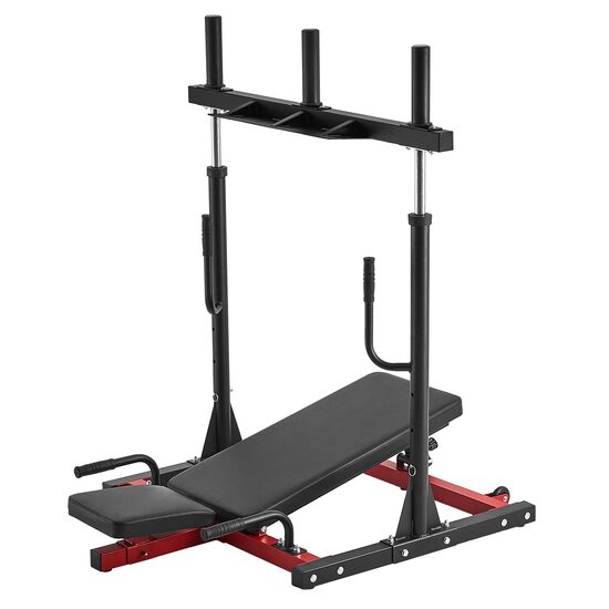 Aparat multifunctional cu suport greutati pentru picioare, max 250 kg, Spatar reglabil, Inaltime reglabila, 1268 x 1231 x 1106 mm
