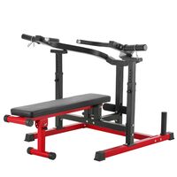 Aparat multifunctional cu suport greutati, max 200 kg, Spatar reglabil, 8 pozitii reglabile, 1600x1550x760mm, Otel