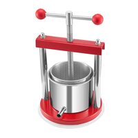 Presa manuala pentru struguri/fructe moi, Capacitate 1.65 l, Inox, sac pentru impuritati