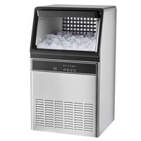 Masina de fabricat cuburi de gheata, 50 kg/zi, Capacitate 15.6 kg, Inox, Led, 60 dB, 445 x 405 x 795 mm