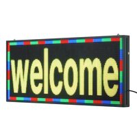 Reclama luminoasa led, Programabila, 64x160 px, Bluetooth, USB, P6 Full Color, IP65, Aluminiu/ABS, 990x412x55 mm