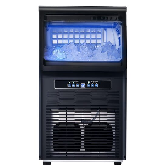 Masina pentru cuburi de gheata, Functie Auto-Curatare, 36 kg/zi, Capacitate 5.4 kg, Afisaj Led, 60 dB, 348 x 335 x 625 mm, 36 tavi, Pompa drenaj