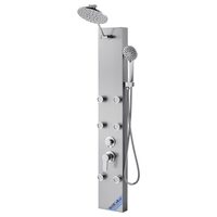 Panou dus, Otel inoxidabil, Jet masaj, 3 in 1, dimensiune 1240 x 200 x 450 mm