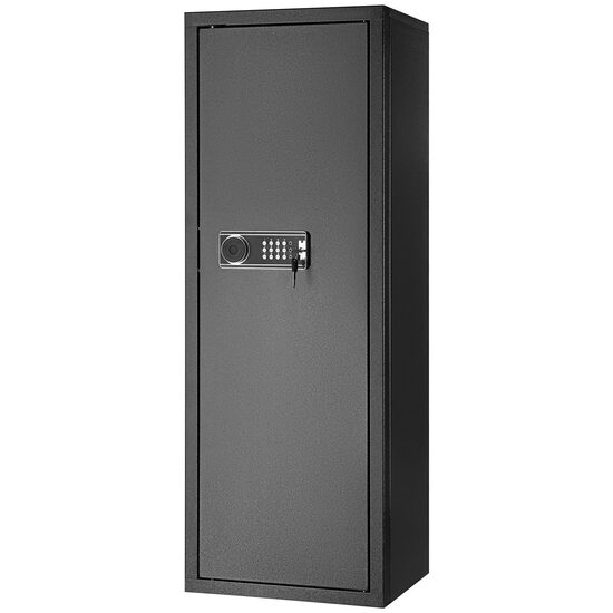 Dulap arme cu cifru, 2 x chei de urgenta, 480x350x1320 mm, 6-8 arme, Alarma, Lumina led