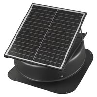 Ventilator mansarda cu alimentare retea/solara, 42 W, Diametru 305 mm, Aluminiu, Telecomanda, Control inteligent al temperaturii si umiditatii
