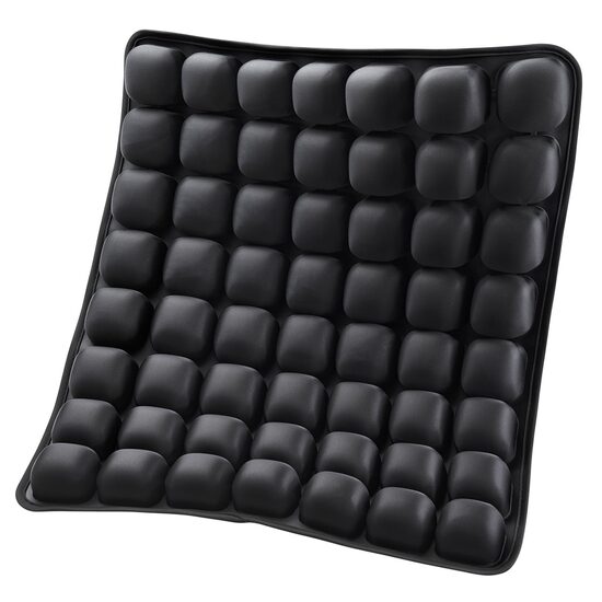 Perna ortopedica gonflabila pentru scaun, 56 celule, 410 x 460 x 45 mm, Negru