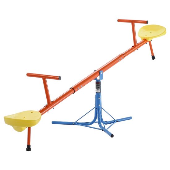 Balansoar pentru copii, 2 locuri, Otel, Rotatie 360 grade, Capacitate max. 90 kg, 1905 x 620 x 660 mm