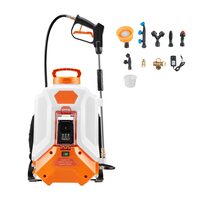 Aparat de stropit cu acumulator, 18 V / 4 Ah Litiu-Ion, capacitate 16 l, 8 duze, tip rucsac, Debit 3.3 l/min, 0-6.2 Bar