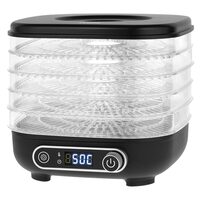 Deshidrator fructe si legume, 300 W, 5 tavi, Temperatura reglabila 35-70°C, Temporizator reglabil 10 min - 48 h