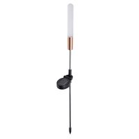 Decoratiune solara cu led tip papura, Inox/ABS/PVC, 5 lm, 0.72W, Lumina calda 3000K, IP44
